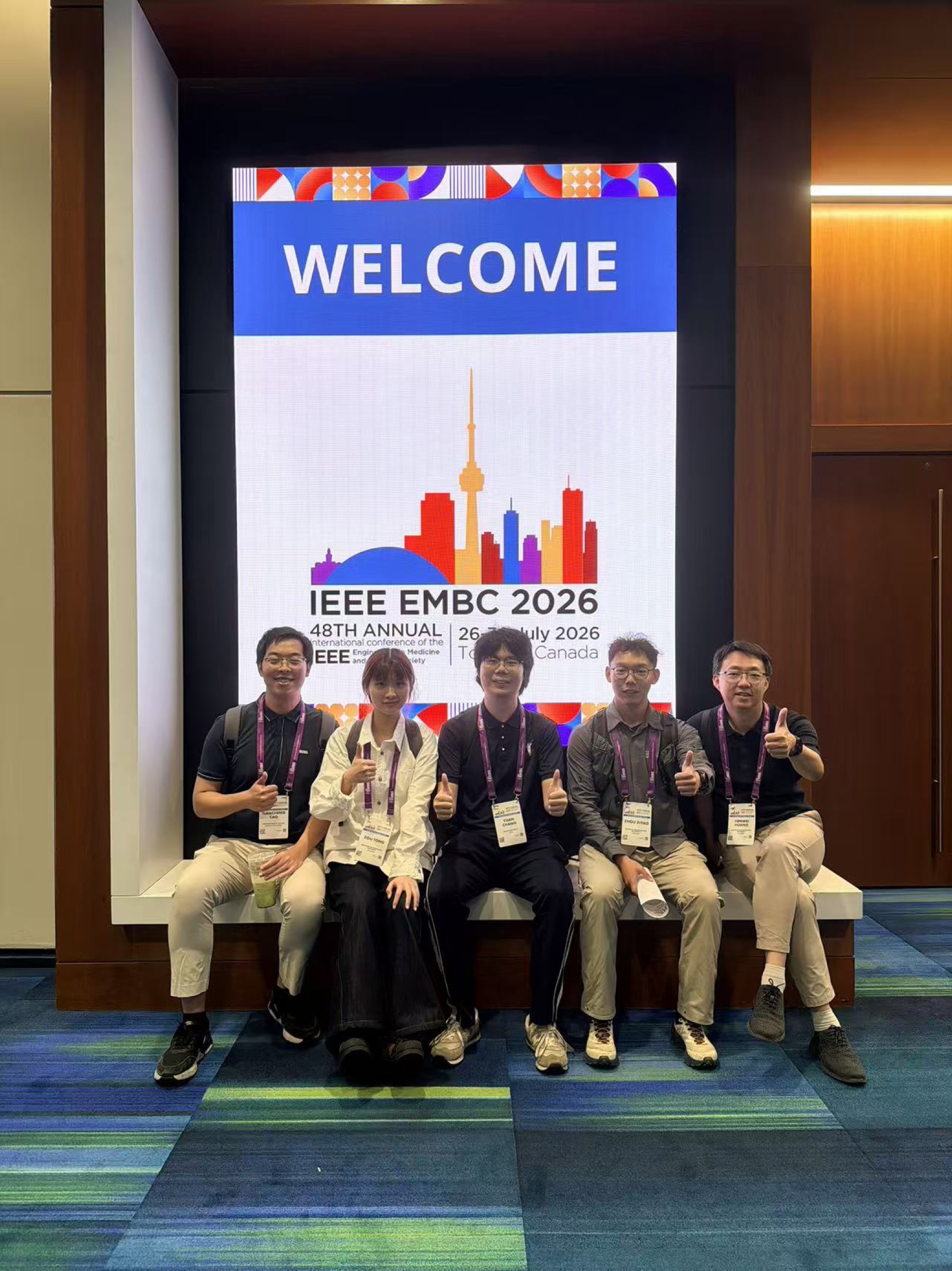 DARE Lab members at IEEE EMBC 2026 in Toronto